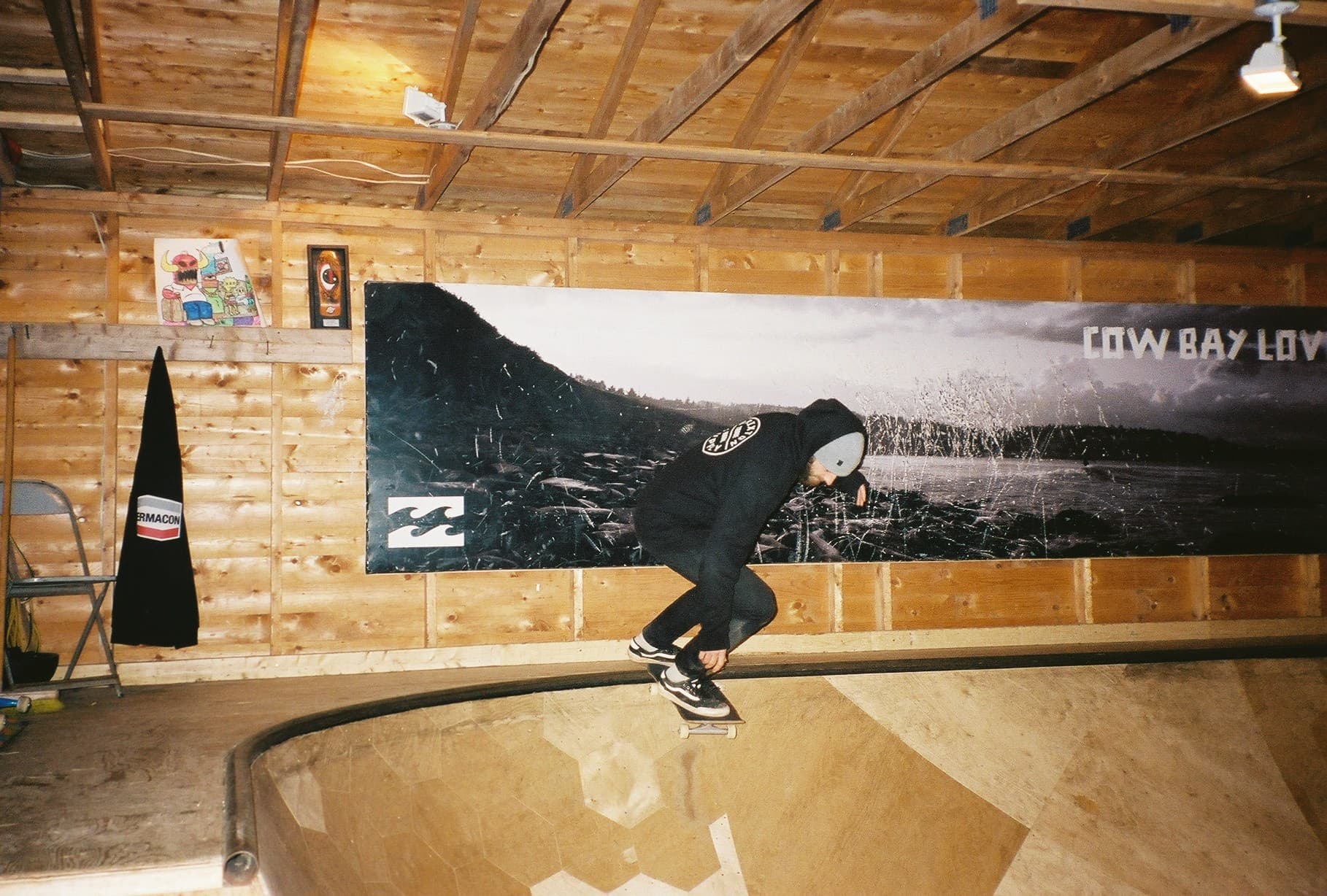 Sticker collage wall