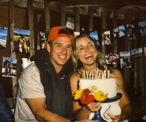 My fiancé and I at our engagement party