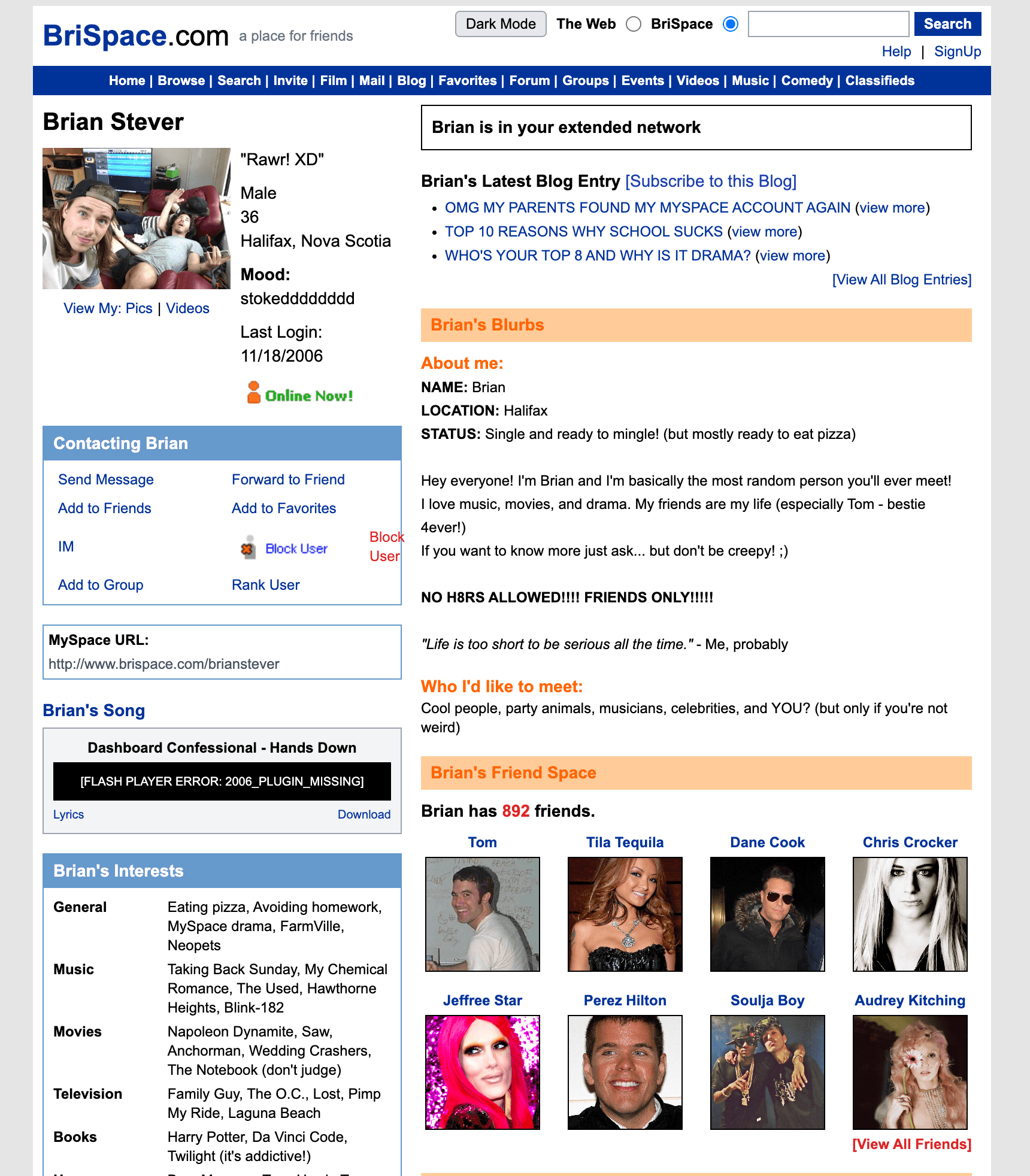 BriSpace full profile view